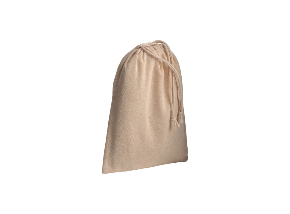Sacchetto in cotone naturale 120 g/m2 con chiusura a strozzo, 15 x 20 cm FullGadgets.com