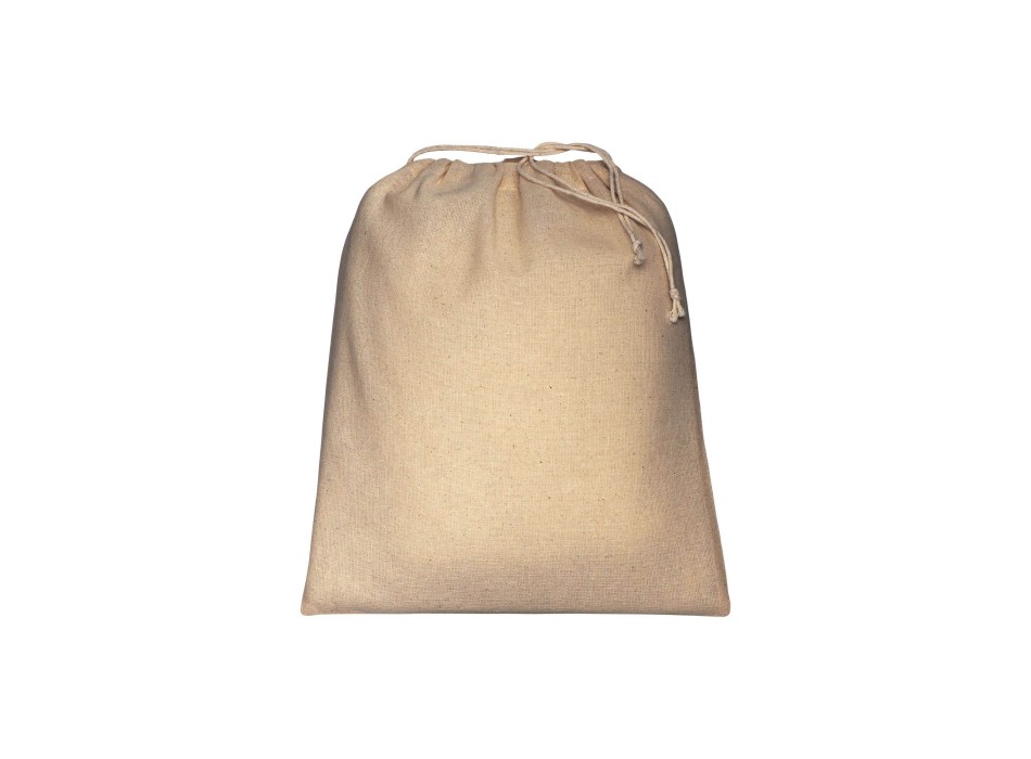 Sacchetto in cotone naturale 120 g/m2 con chiusura a strozzo, 25 x 30 cm FullGadgets.com