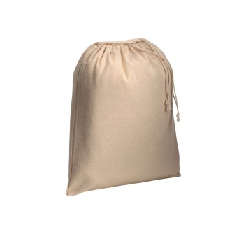 Sacchetto in cotone naturale 120 g/m2 con chiusura a strozzo, 25 x 30 cm FullGadgets.com