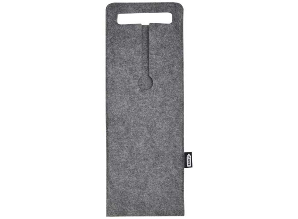 Sacchetto per bottiglia di vino in feltro riciclato certificato GRS da 75 cl Felta FullGadgets.com