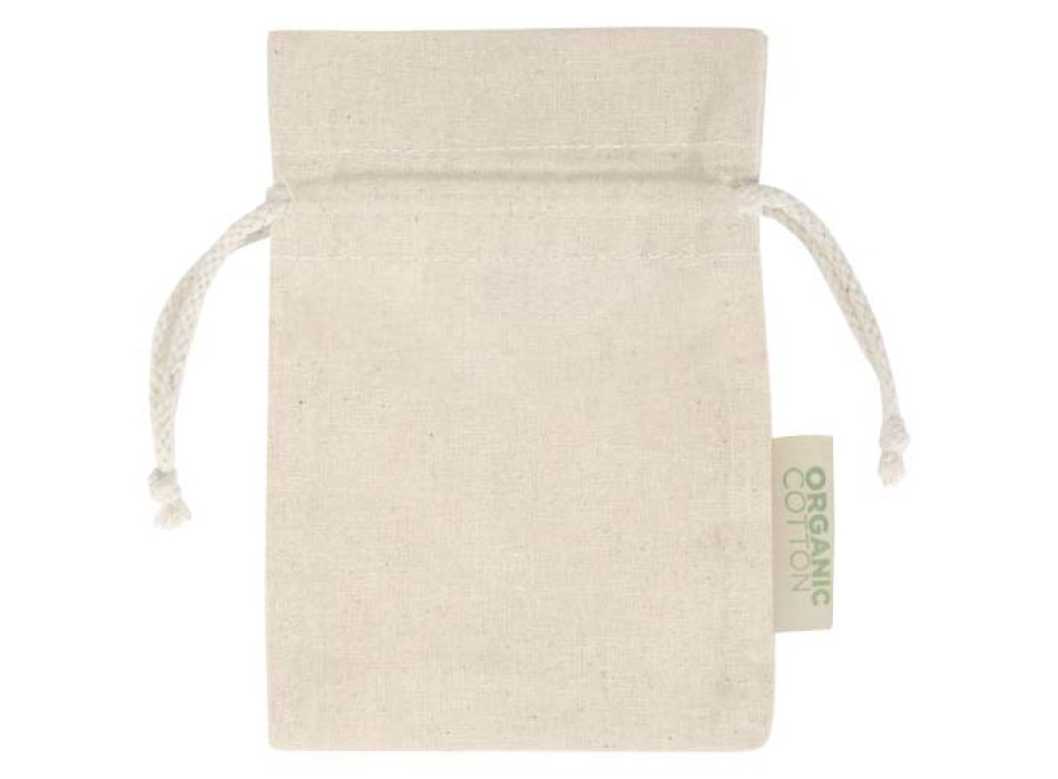 Sacchetto per confezione regalo in tessuto biologico da 140 g/m² certificato OCS, 15 x 10 cm Odisha  FullGadgets.com