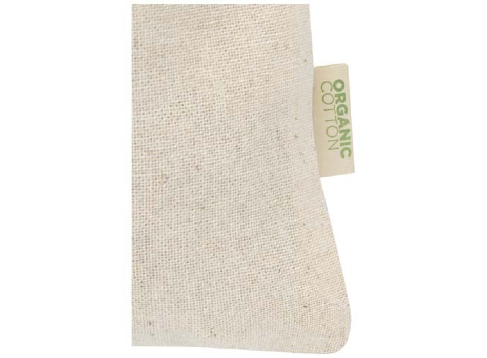 Sacchetto per confezione regalo in tessuto biologico da 140 g/m² certificato OCS, 15 x 10 cm Odisha  FullGadgets.com