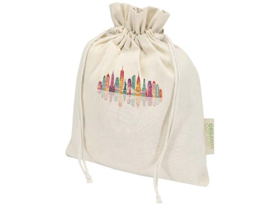 Sacchetto per confezione regalo in tessuto biologico da 140 g/m² certificato OCS, 30 x 25 cm Odisha FullGadgets.com