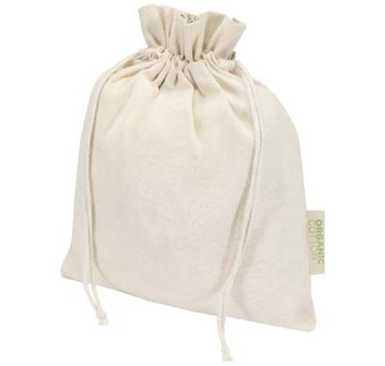 Sacchetto per confezione regalo in tessuto biologico da 140 g/m² certificato OCS, 30 x 25 cm Odisha FullGadgets.com