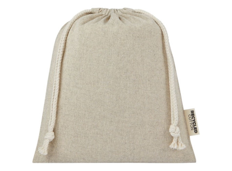 Sacchetto per confezione regalo medio in cotone riciclato 150 g/m² certificato GRS Pheebs - 1,5L FullGadgets.com