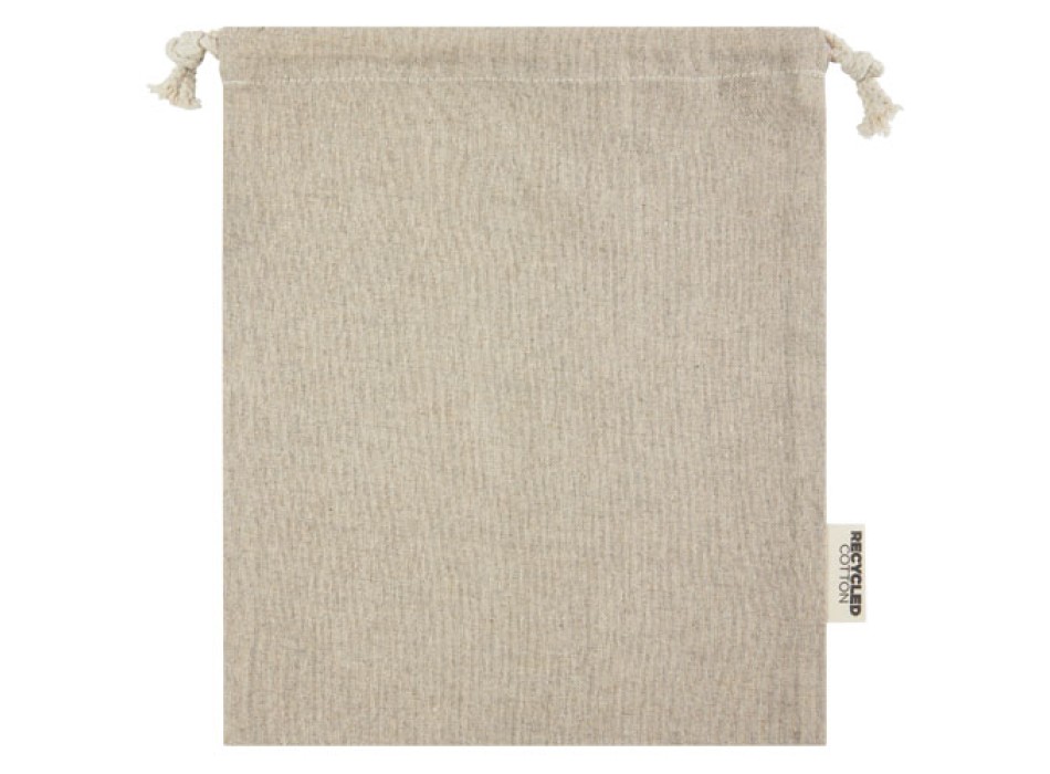 Sacchetto per confezione regalo medio in cotone riciclato 150 g/m² certificato GRS Pheebs - 1,5L FullGadgets.com