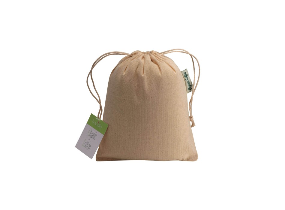 Sacchetto regalo in cotone biologico 140g/m2, 15 x 20 cm FullGadgets.com