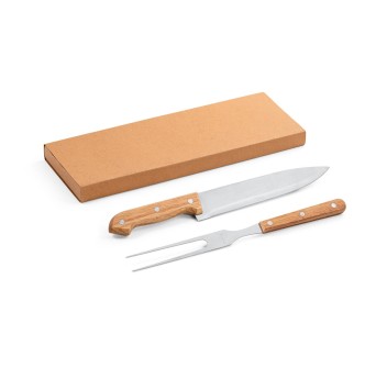 SALSA. Set per barbecue composto da 2 utensili in bambú e acciaio inossidabile FullGadgets.com