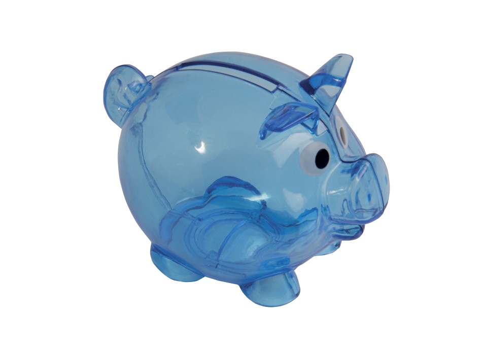 Salvadanaio in plastica a forma di porcellino riutilizzabile con tappo FullGadgets.com