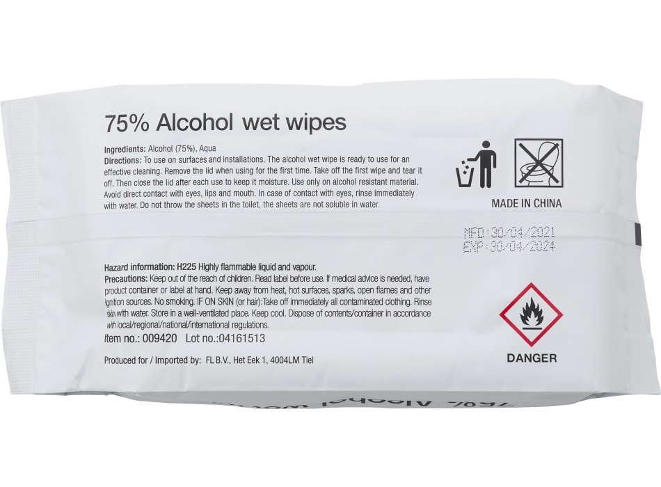 Salviette detergenti, alcol 75% Estella FullGadgets.com