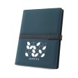 SANDERSON FOLDER. Cartella A4 in PU (riciclato al 50%) con chiusura magnetica e blocco note con pagine a righe FullGadgets.com