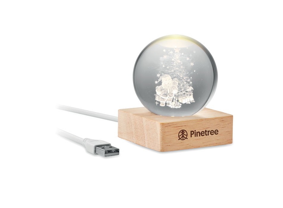 SANTA LIGHT - Palla di Natale con LED FullGadgets.com