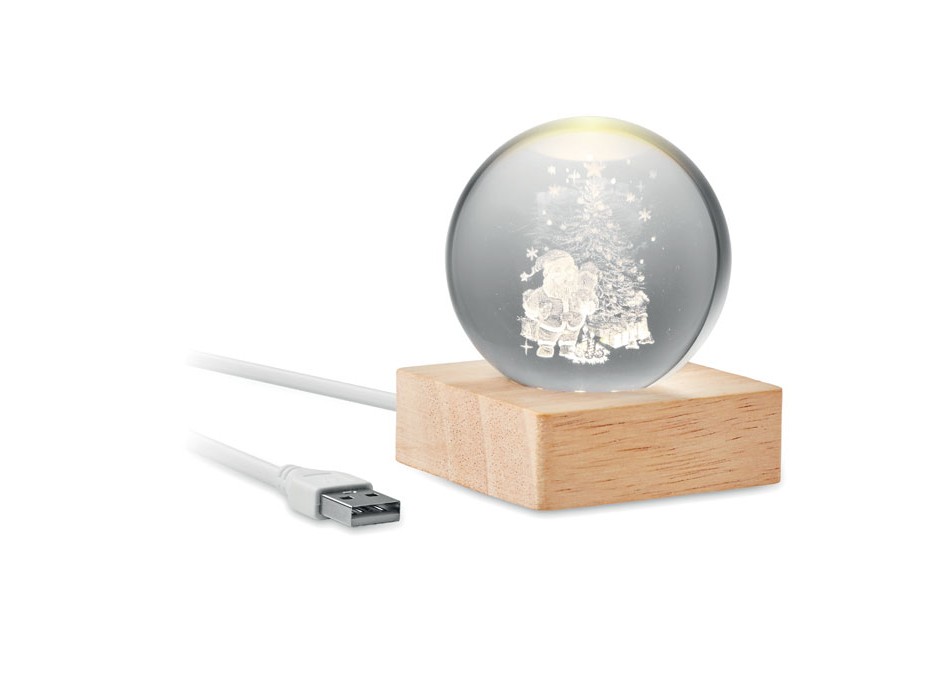 SANTA LIGHT - Palla di Natale con LED FullGadgets.com