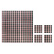 SANTABLE - Set di tovaglie in cotone a quadri FullGadgets.com