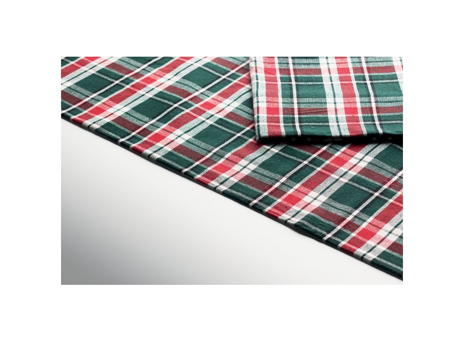 SANTABLE - Set di tovaglie in cotone a quadri FullGadgets.com