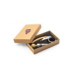 SAVORY. Set da vino in bambù e acciaio inossidabile FullGadgets.com