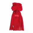 Sciarpa in polar. Con frange. Con etichetta per personalizzazione FullGadgets.com