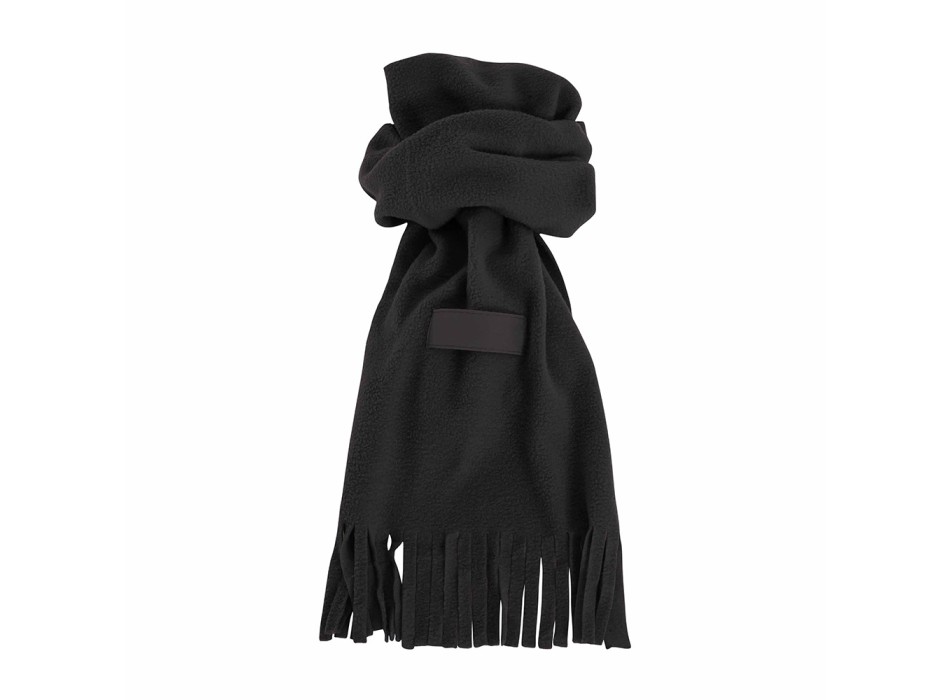 Sciarpa in polar. Con frange. Con etichetta per personalizzazione FullGadgets.com