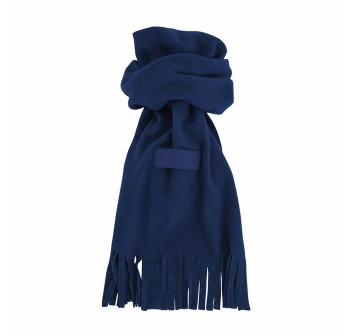 Sciarpa in polar. Con frange. Con etichetta per personalizzazione FullGadgets.com
