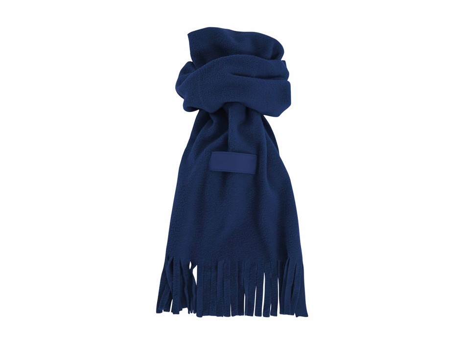 Sciarpa in polar. Con frange. Con etichetta per personalizzazione FullGadgets.com