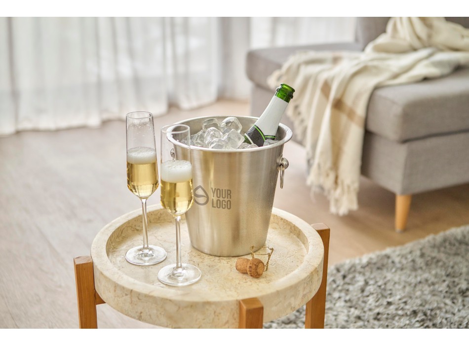 Secchiello champagne, in acciaio inox Hester FullGadgets.com