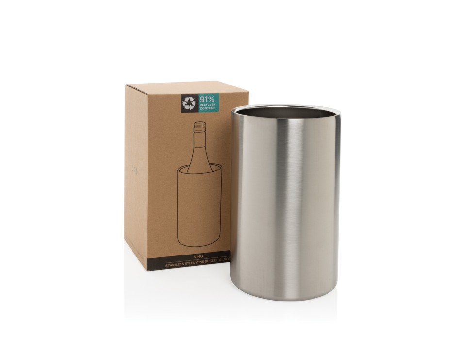 Secchiello Vino in acciaio riciclato RCS FullGadgets.com