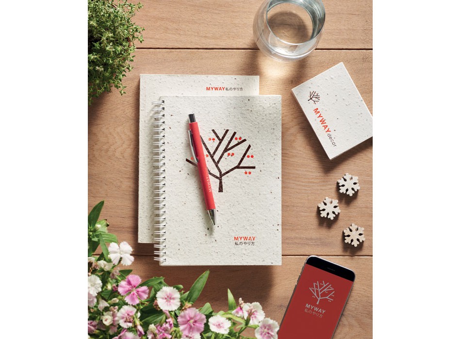 SEED BOOK - Notebook A5 in carta da semi FullGadgets.com