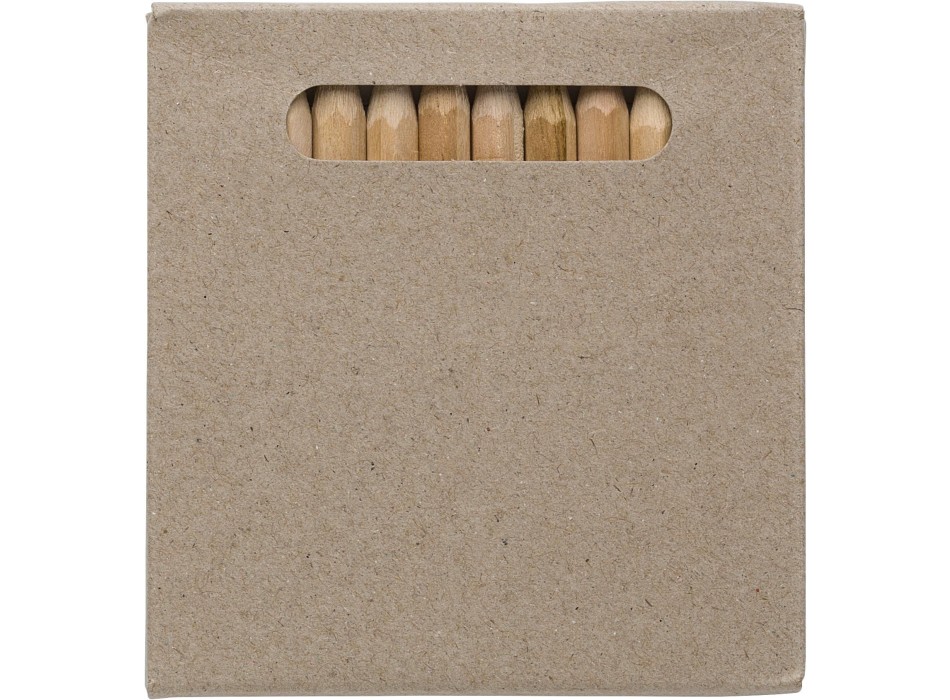 Set 12 matite in legno corte colorate Devin FullGadgets.com