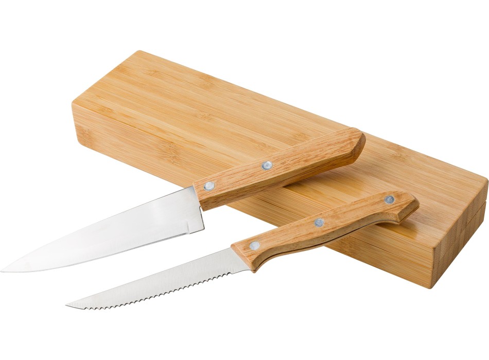 Set 2 coltelli in bambù Tony FullGadgets.com