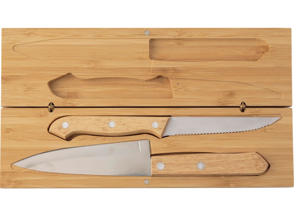 Set 2 coltelli in bambù Tony FullGadgets.com