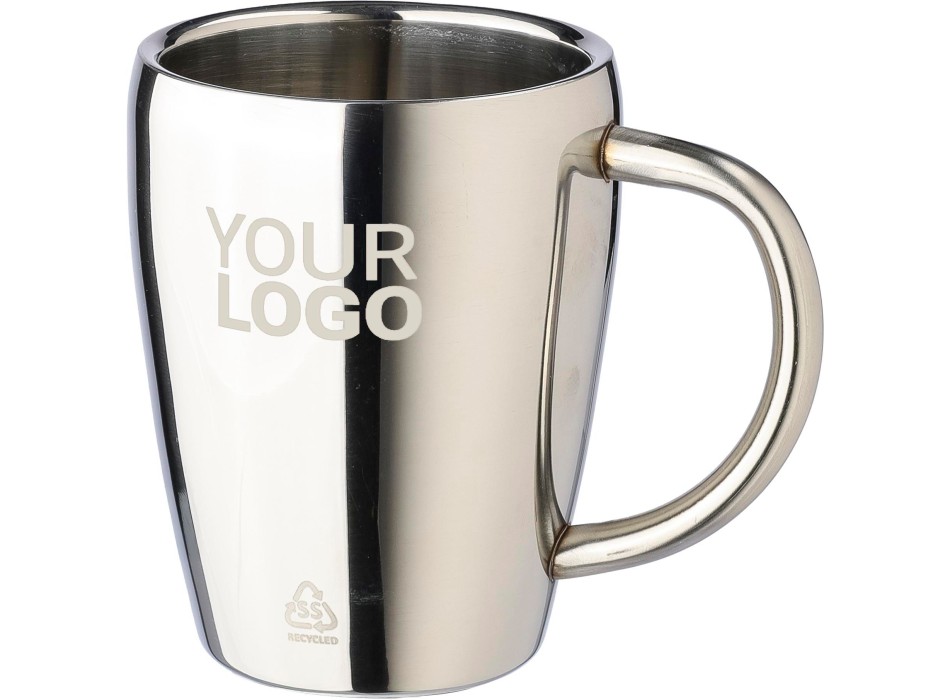 Set 2 tazze in acciaio inox riciclato, capacità 200 ml Naya FullGadgets.com