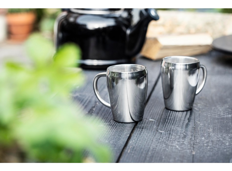 Set 2 tazze in acciaio inox riciclato, capacità 200 ml Naya FullGadgets.com