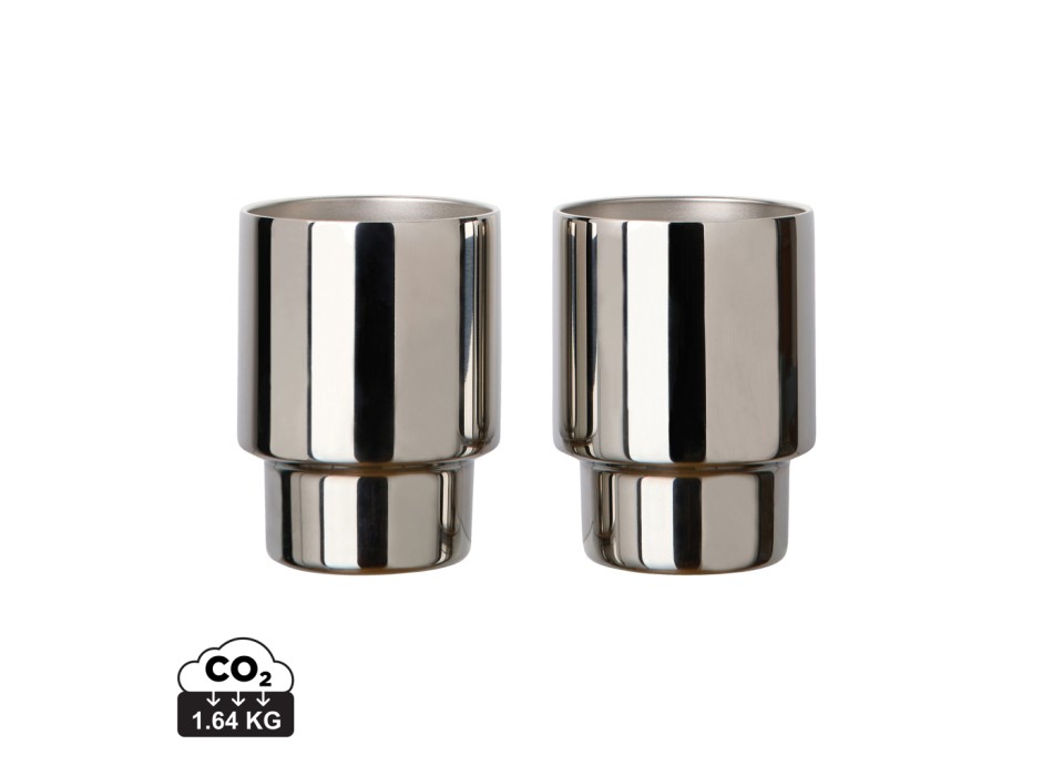 Set 2 tazze VINGA Nagano in rAcciaio RCS 160ml FullGadgets.com