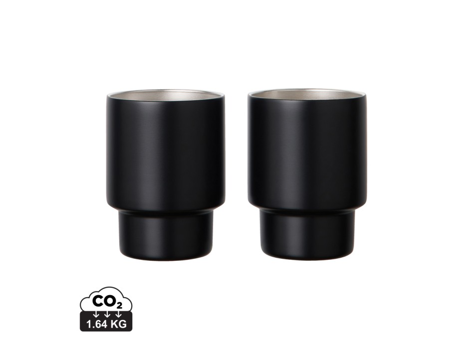 Set 2 tazze VINGA Nagano in rAcciaio RCS 160ml FullGadgets.com