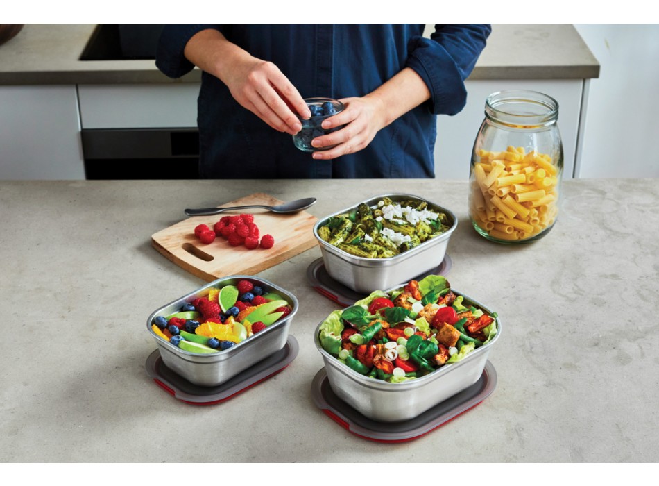 Set 3 pezzi Mealprep Black+Blum Small, Medium, Large FullGadgets.com