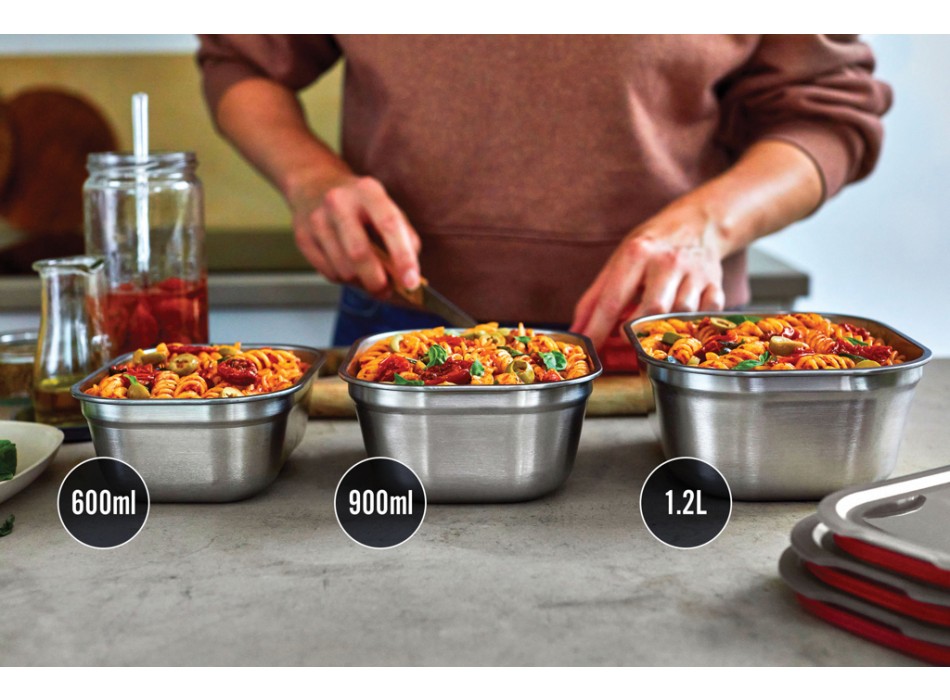 Set 3 pezzi Mealprep Black+Blum Small, Medium, Large FullGadgets.com