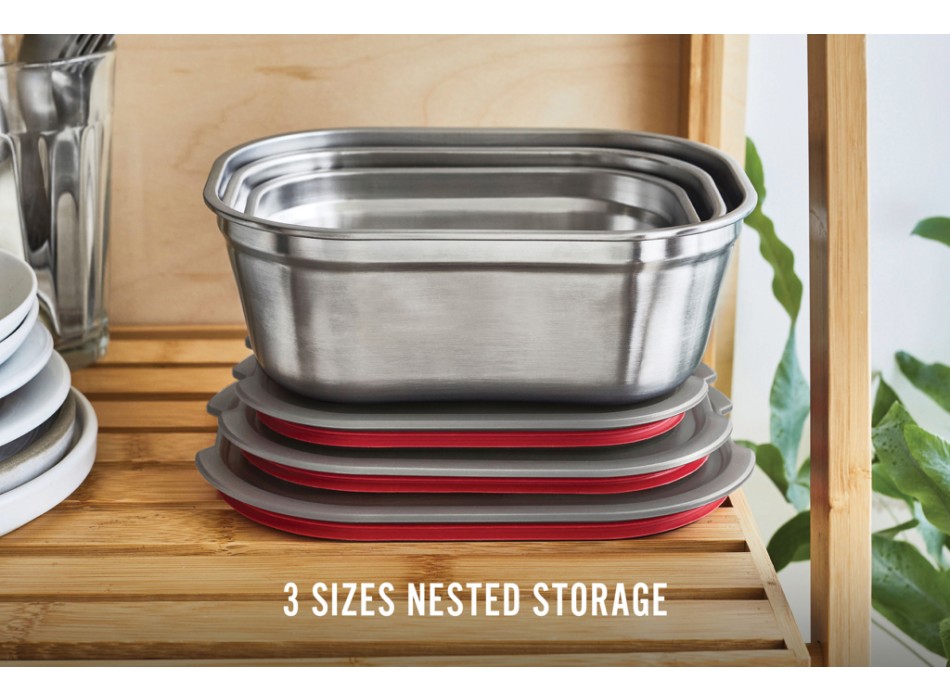 Set 3 pezzi Mealprep Black+Blum Small, Medium, Large FullGadgets.com