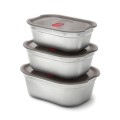 Set 3 pezzi Mealprep Black+Blum Small, Medium, Large