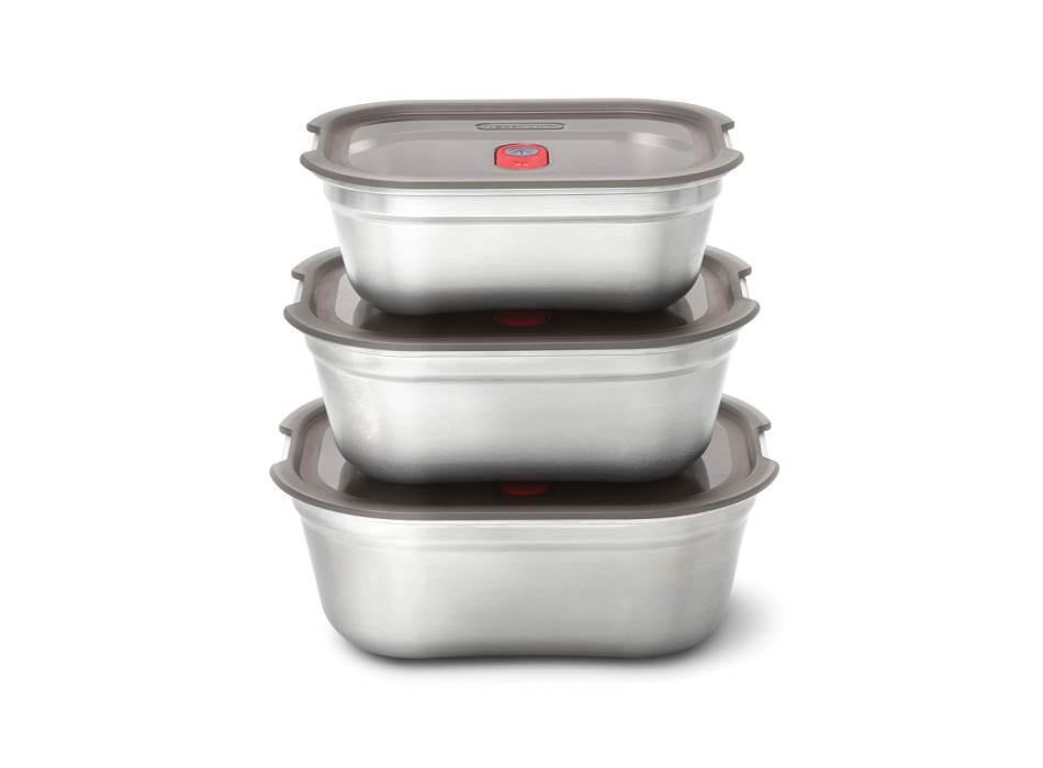 Set 3 pezzi Mealprep Black+Blum Small, Medium, Large FullGadgets.com
