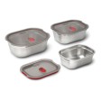 Set 3 pezzi Mealprep Black+Blum Small, Medium, Large FullGadgets.com