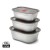 Set 3 pezzi Mealprep Black+Blum Small, Medium, Large