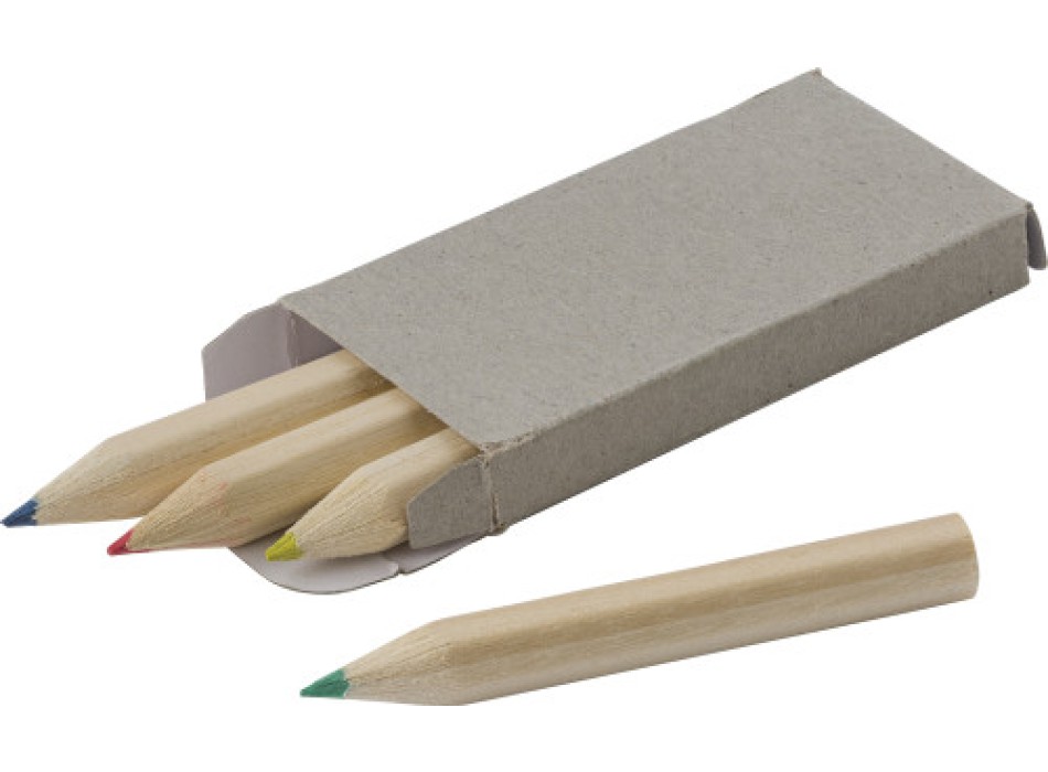 Set 4 mini matite in legno Kai FullGadgets.com
