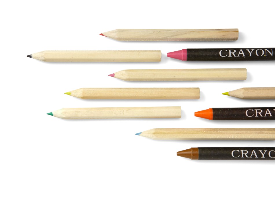 Set 6 colori a cera in cartone Selena FullGadgets.com