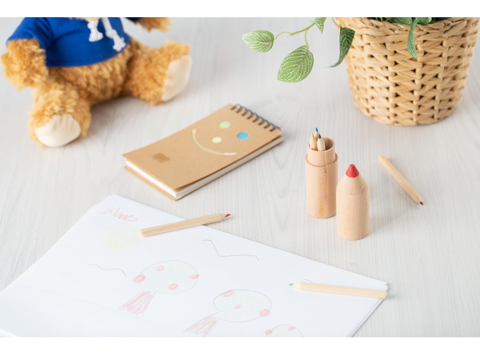 Set 6 matite colorate in legno Francis FullGadgets.com