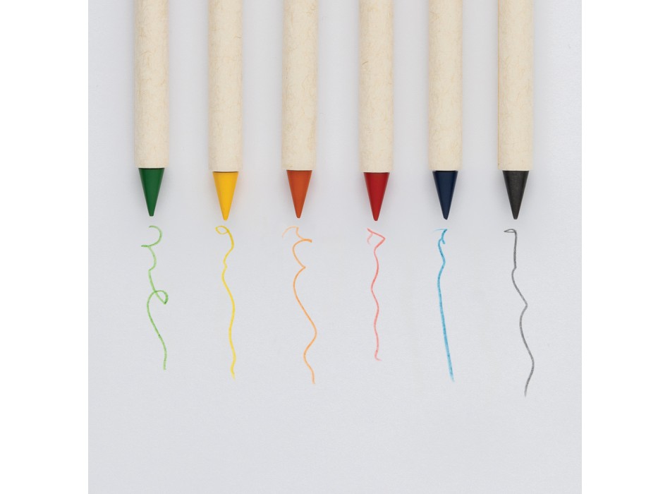 Set 6 pezzi di matite colorate Micki GRS infinity FullGadgets.com