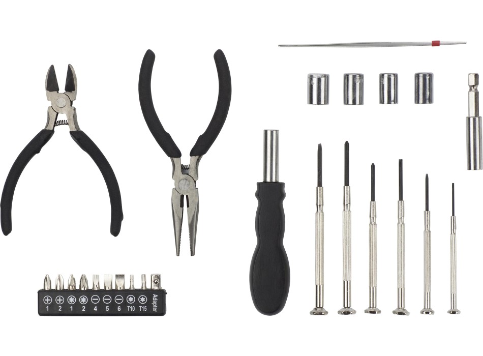 Set attrezzi 26 pezzi, custodia in metallo Alisha FullGadgets.com