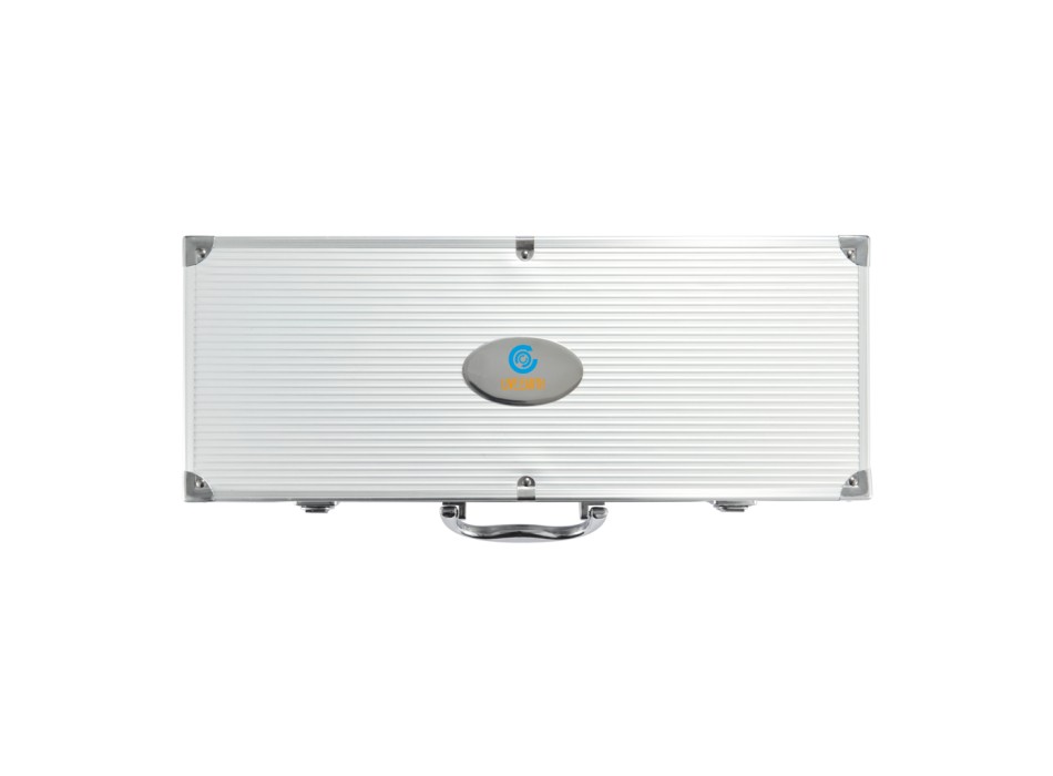 Set BBQ 12 pezzi in valigetta di alluminio FullGadgets.com