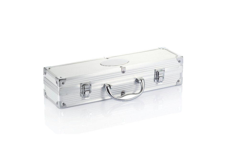 Set BBQ 3 pezzi in valigetta di alluminio FullGadgets.com