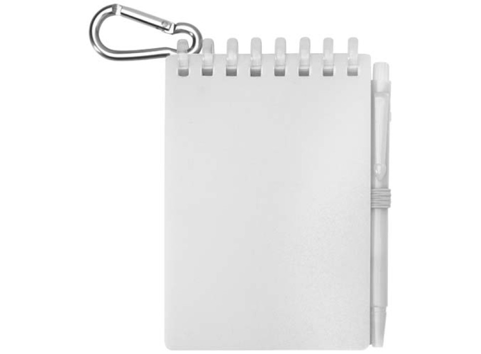 Set blocco note con copertina morbida in materiale riciclato e penna a sfera (inchiostro blu) per attività all'aperto Lig Min FullGadgets.com