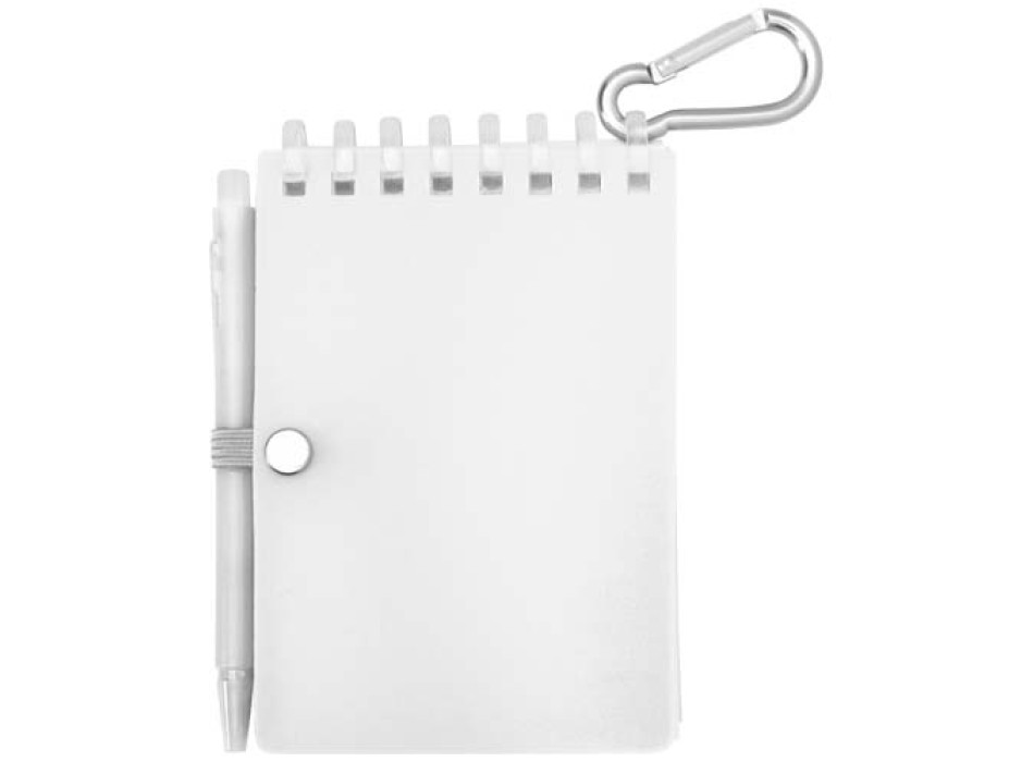 Set blocco note con copertina morbida in materiale riciclato e penna a sfera (inchiostro blu) per attività all'aperto Lig Min FullGadgets.com